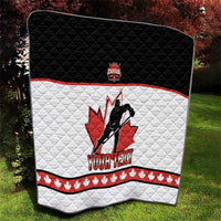 Custom Canada Ice Hockey Quilt Go Team Canada