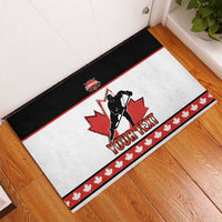 Custom Canada Ice Hockey Rubber Doormat Go Team Canada