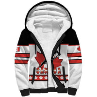Custom Canada Ice Hockey Sherpa Hoodie Go Team Canada
