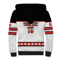 Custom Canada Ice Hockey Sherpa Hoodie Go Team Canada