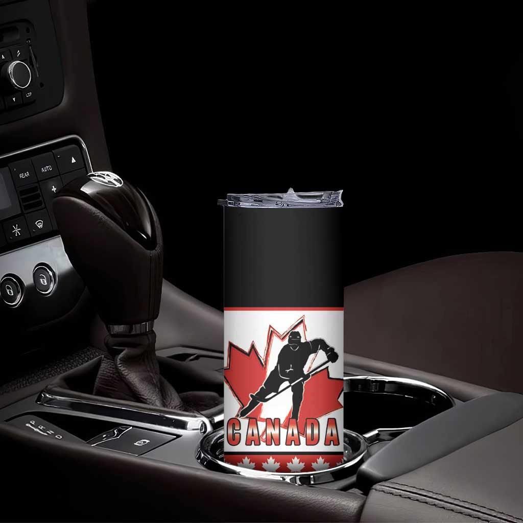 Custom Canada Ice Hockey Skinny Tumbler Go Team Canada