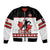 Custom Canada Ice Hockey Sleeve Zip Bomber Jacket Go Team Canada