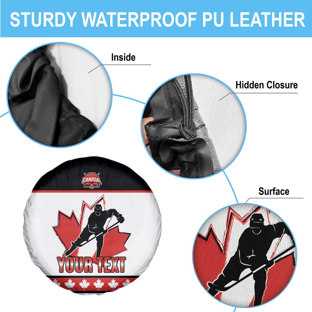 Custom Canada Ice Hockey Spare Tire Cover Go Team Canada