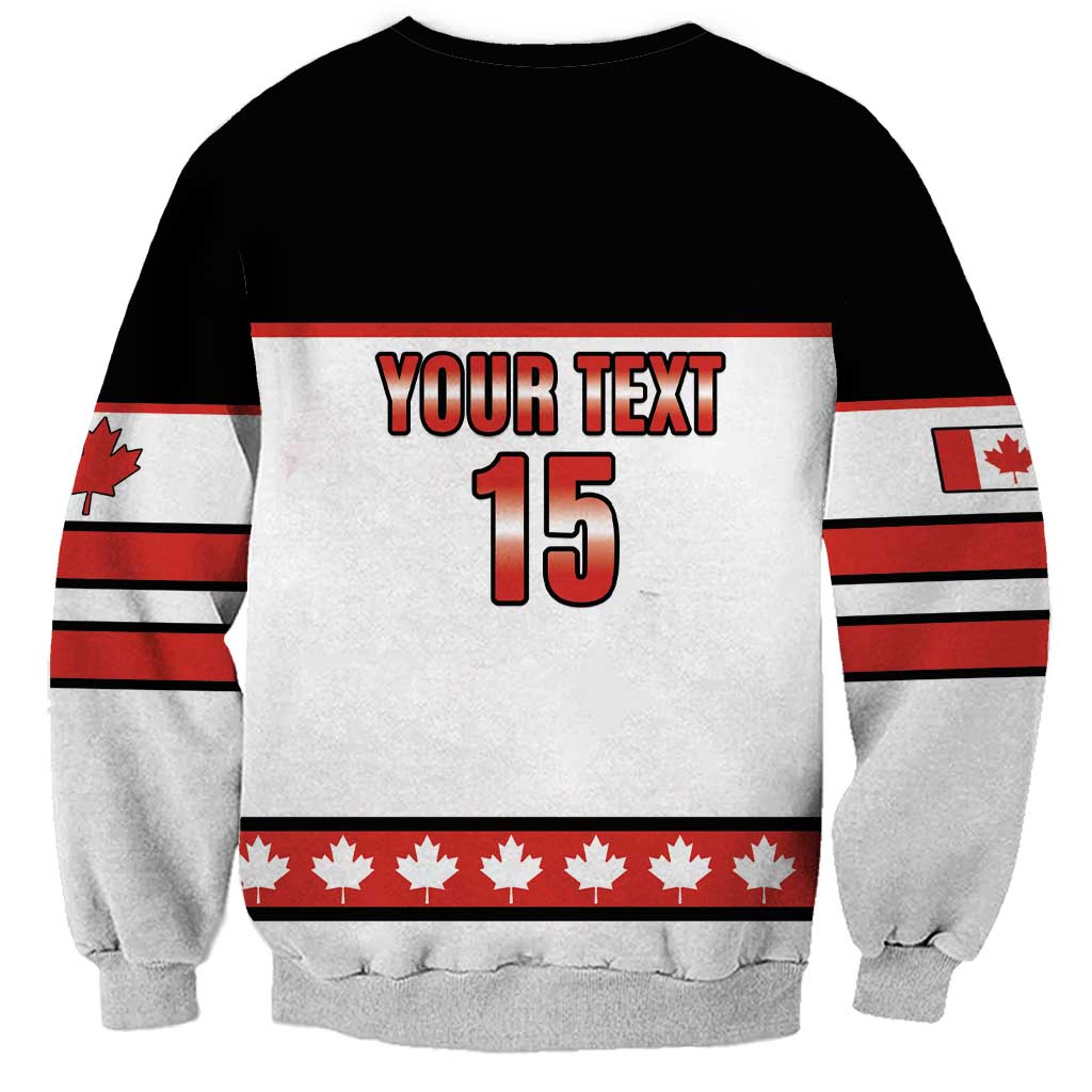 Custom Canada Ice Hockey Sweatshirt Go Team Canada
