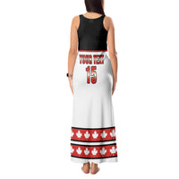 Custom Canada Ice Hockey Tank Maxi Dress Go Team Canada