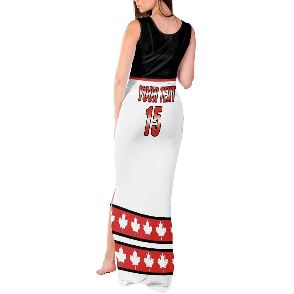 Custom Canada Ice Hockey Tank Maxi Dress Go Team Canada