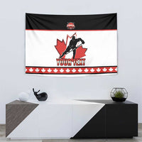 Custom Canada Ice Hockey Tapestry Go Team Canada