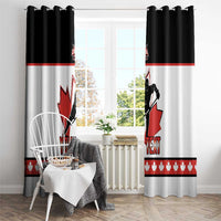 Custom Canada Ice Hockey Window Curtain Go Team Canada