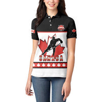 Custom Canada Ice Hockey Women Polo Shirt Go Team Canada