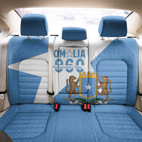 Personalized Somalia 1960 Independence Day Back Car Seat Cover Coat Of Arms Islamic Mix African Pattern