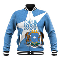 Personalized Somalia 1960 Independence Day Baseball Jacket Coat Of Arms Islamic Mix African Pattern