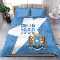Personalized Somalia 1960 Independence Day Bedding Set Coat Of Arms Islamic Mix African Pattern
