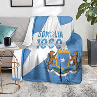 Personalized Somalia 1960 Independence Day Blanket Coat Of Arms Islamic Mix African Pattern