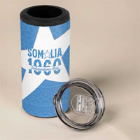 Personalized Somalia 1960 Independence Day 4 in 1 Can Cooler Tumbler Coat Of Arms Islamic Mix African Pattern