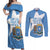Personalized Somalia 1960 Independence Day Couples Matching Off Shoulder Maxi Dress and Long Sleeve Button Shirt Coat Of Arms Islamic Mix African Pattern