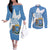 Personalized Somalia 1960 Independence Day Couples Matching Off The Shoulder Long Sleeve Dress and Long Sleeve Button Shirt Coat Of Arms Islamic Mix African Pattern