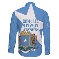 Personalized Somalia 1960 Independence Day Family Matching Long Sleeve Bodycon Dress and Hawaiian Shirt Coat Of Arms Islamic Mix African Pattern