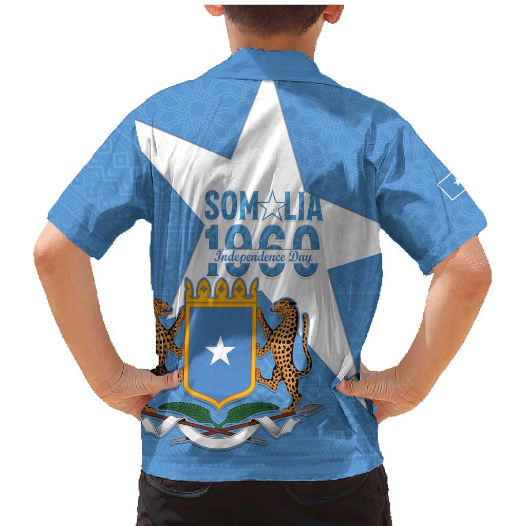 Personalized Somalia 1960 Independence Day Family Matching Mermaid Dress and Hawaiian Shirt Coat Of Arms Islamic Mix African Pattern