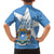 Personalized Somalia 1960 Independence Day Family Matching Off Shoulder Short Dress and Hawaiian Shirt Coat Of Arms Islamic Mix African Pattern