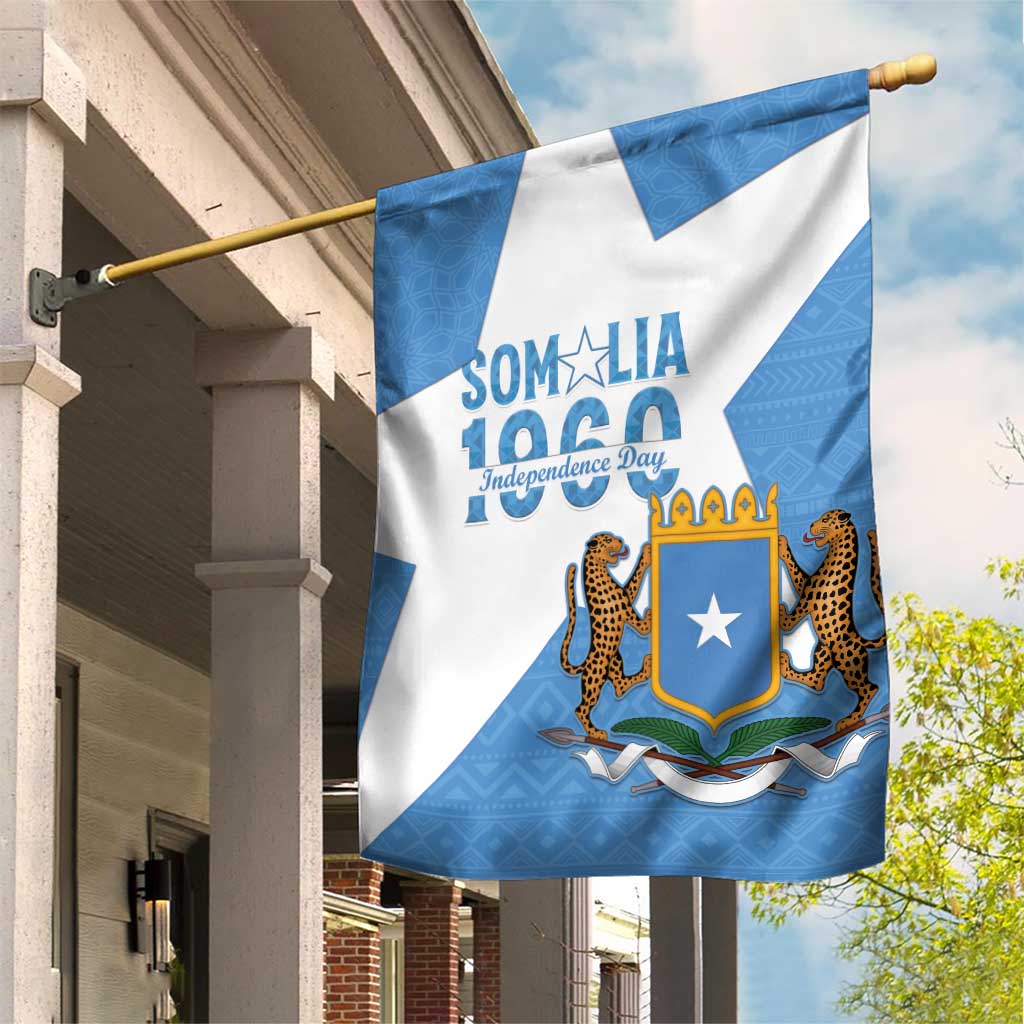 Personalized Somalia 1960 Independence Day Garden Flag Coat Of Arms Islamic Mix African Pattern