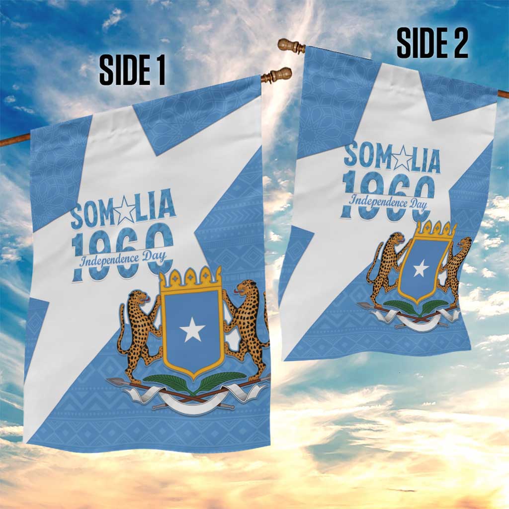 Personalized Somalia 1960 Independence Day Garden Flag Coat Of Arms Islamic Mix African Pattern
