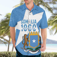 Personalized Somalia 1960 Independence Day Hawaiian Shirt Coat Of Arms Islamic Mix African Pattern