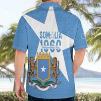 Personalized Somalia 1960 Independence Day Hawaiian Shirt Coat Of Arms Islamic Mix African Pattern