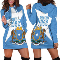 Personalized Somalia 1960 Independence Day Hoodie Dress Coat Of Arms Islamic Mix African Pattern