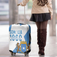 Personalized Somalia 1960 Independence Day Luggage Cover Coat Of Arms Islamic Mix African Pattern