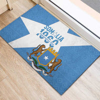 Personalized Somalia 1960 Independence Day Rubber Doormat Coat Of Arms Islamic Mix African Pattern
