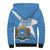 Personalized Somalia 1960 Independence Day Sherpa Hoodie Coat Of Arms Islamic Mix African Pattern