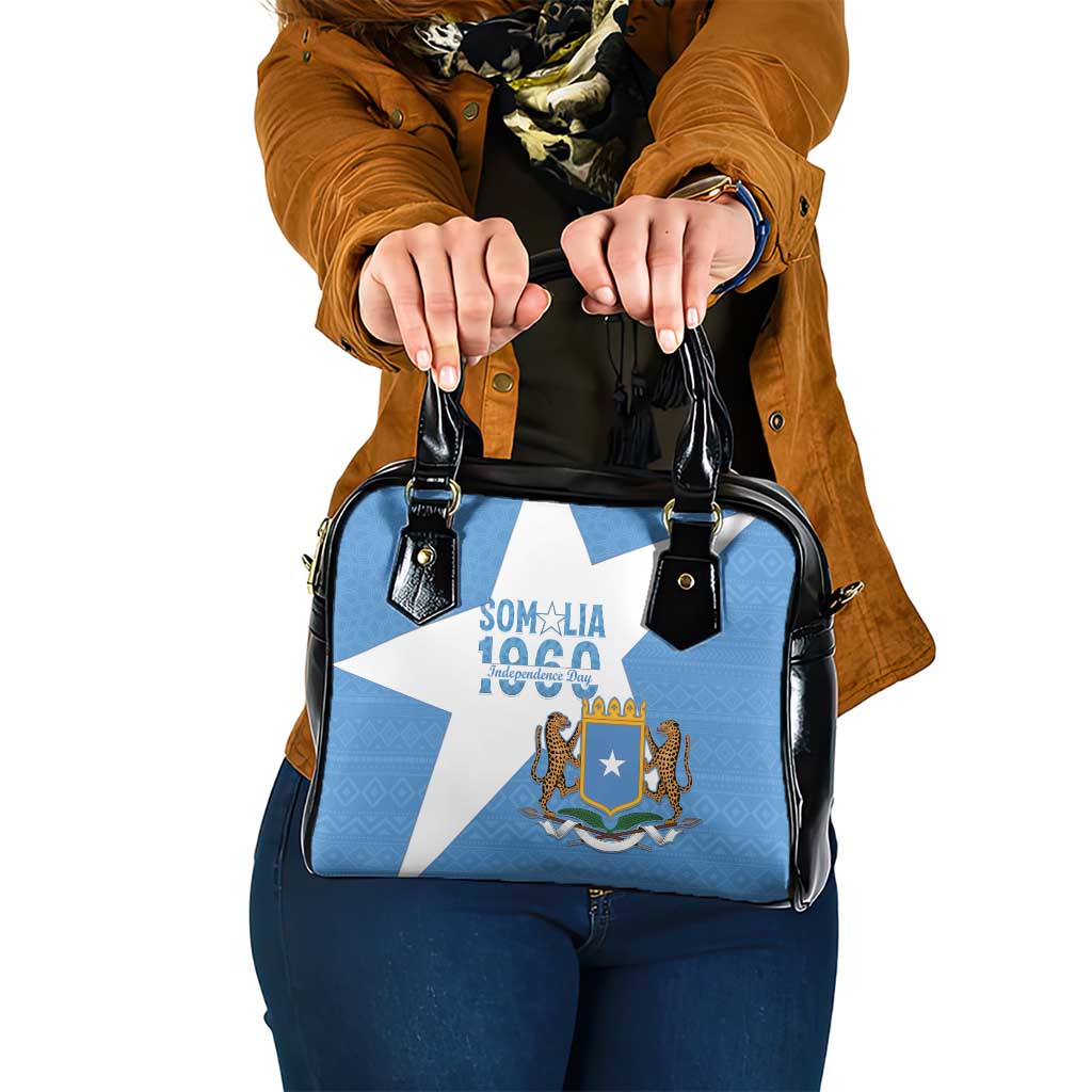 Personalized Somalia 1960 Independence Day Shoulder Handbag Coat Of Arms Islamic Mix African Pattern