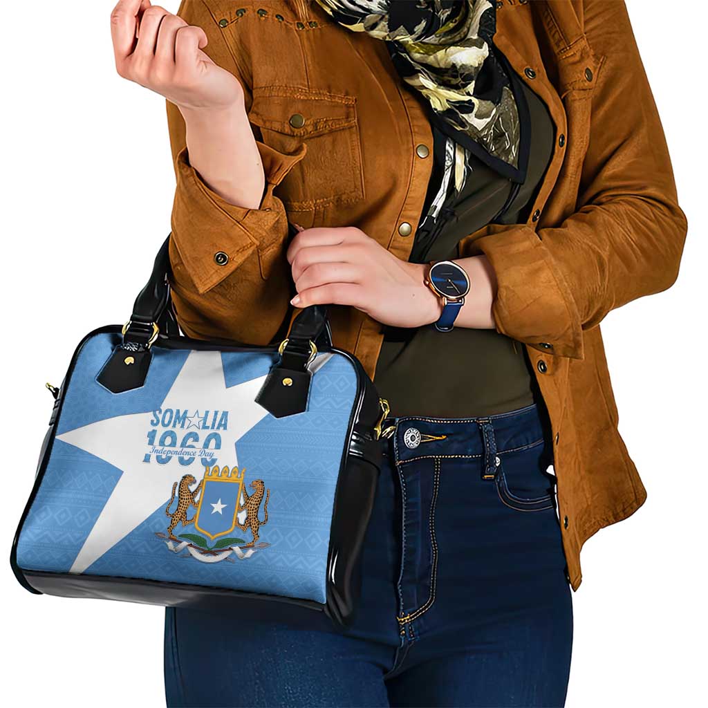 Personalized Somalia 1960 Independence Day Shoulder Handbag Coat Of Arms Islamic Mix African Pattern