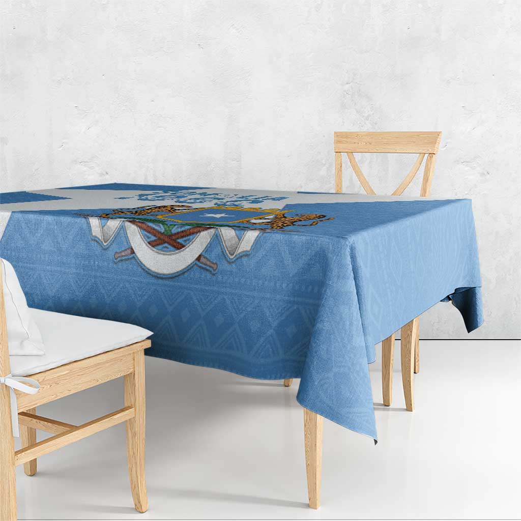 Personalized Somalia 1960 Independence Day Tablecloth Coat Of Arms Islamic Mix African Pattern