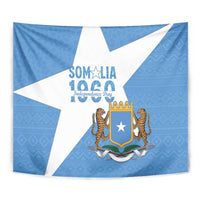 Personalized Somalia 1960 Independence Day Tapestry Coat Of Arms Islamic Mix African Pattern