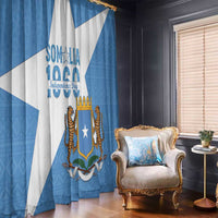 Personalized Somalia 1960 Independence Day Window Curtain Coat Of Arms Islamic Mix African Pattern
