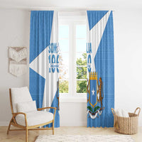Personalized Somalia 1960 Independence Day Window Curtain Coat Of Arms Islamic Mix African Pattern