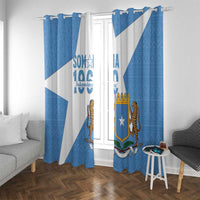 Personalized Somalia 1960 Independence Day Window Curtain Coat Of Arms Islamic Mix African Pattern