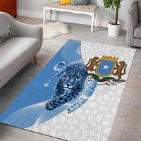 Somali Leopard Area Rug Coat Of Arms Islamic Pattern