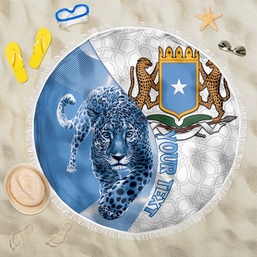 Somali Leopard Beach Blanket Coat Of Arms Islamic Pattern
