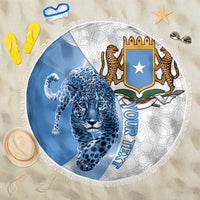Somali Leopard Beach Blanket Coat Of Arms Islamic Pattern