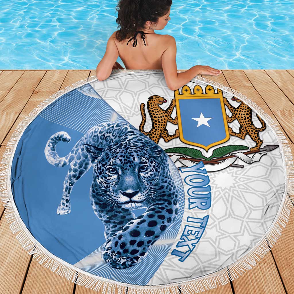 Somali Leopard Beach Blanket Coat Of Arms Islamic Pattern