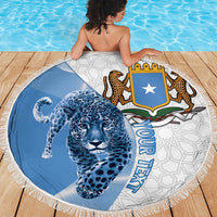 Somali Leopard Beach Blanket Coat Of Arms Islamic Pattern