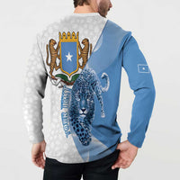 Somali Leopard Button Sweatshirt Coat Of Arms Islamic Pattern
