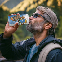 Somali Leopard 4 in 1 Can Cooler Tumbler Coat Of Arms Islamic Pattern