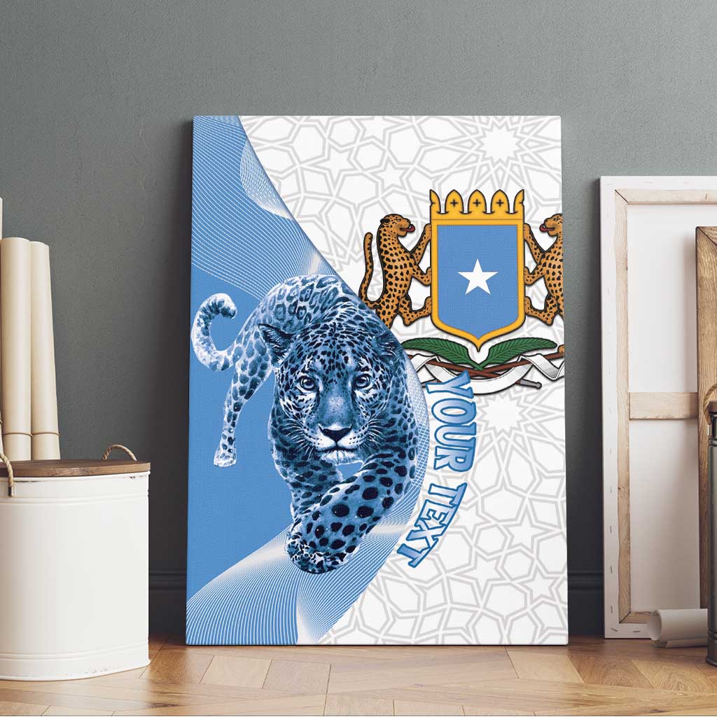 Somali Leopard Canvas Wall Art Coat Of Arms Islamic Pattern