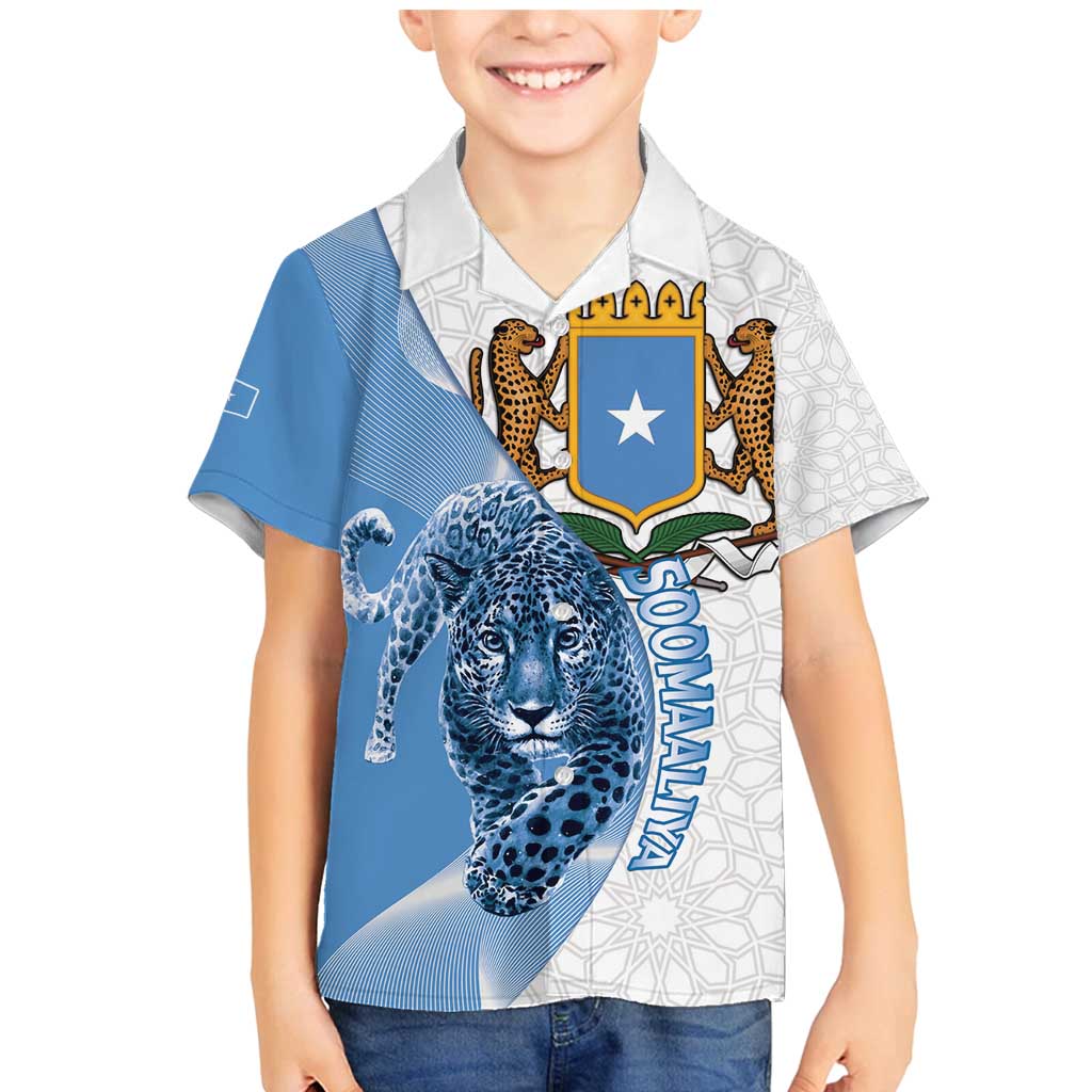 Somali Leopard Family Matching Mermaid Dress and Hawaiian Shirt Coat Of Arms Islamic Pattern