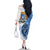 Somali Leopard Family Matching Off The Shoulder Long Sleeve Dress and Hawaiian Shirt Coat Of Arms Islamic Pattern