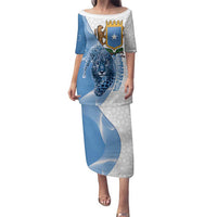 Somali Leopard Family Matching Puletasi and Hawaiian Shirt Coat Of Arms Islamic Pattern