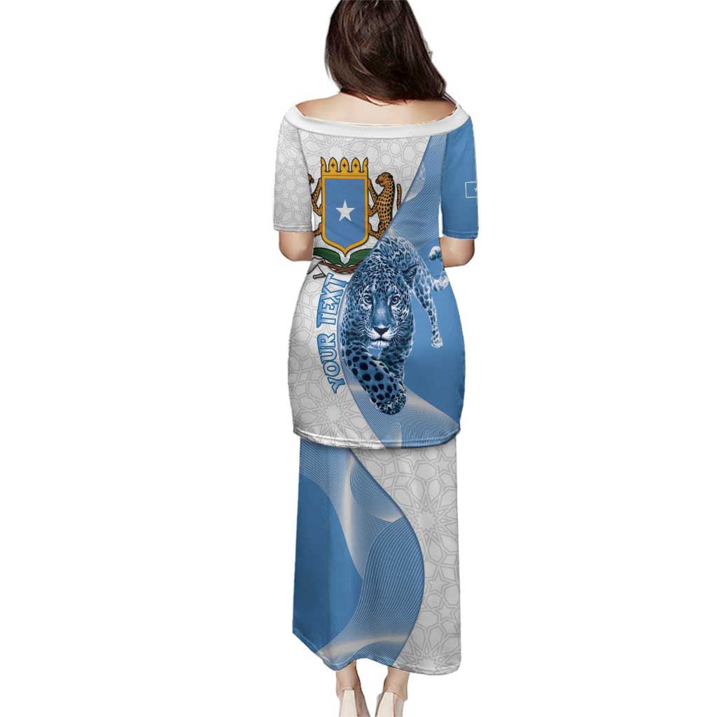 Somali Leopard Family Matching Puletasi and Hawaiian Shirt Coat Of Arms Islamic Pattern